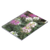 Roze en witte bloemen notitieboek (Linkerzijde)