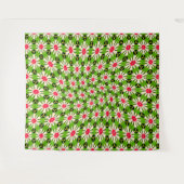 Roze en witte bloemen patroon wandkleed (Voorkant (horizontaal))