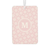 Roze en witte bloemenpatroon luchtverfrisser (Achterkant)