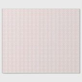 Roze en Witte Bloemmotief Kerstmis Cadeaupapier (Vlak)