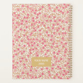 Roze en witte bloesem Chiyogami Planner (Achterkant)