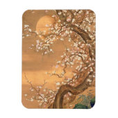 Roze en witte bloesems in Moonlight, Shizan Magneet (Verticaal)