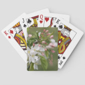 Roze en witte bloesems pokerkaarten (Achterkant)
