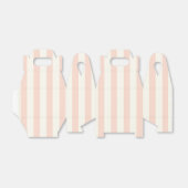 Roze en Witte Blush Strepen Huwelijksfeest Bedankdoosjes (Uitgevouwen)