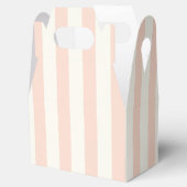Roze en Witte Blush Strepen Huwelijksfeest Bedankdoosjes (Geopend)