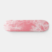 Roze en witte bomen persoonlijk skateboard (Horizontaal)