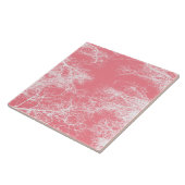 Roze en witte bomen tegeltje (Zijkant)