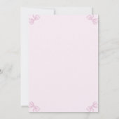 Roze en witte boog Eerste Heilige Communie Kaart (Achterkant)