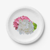 Roze en witte Borden Papieren Bordje (Voorkant)