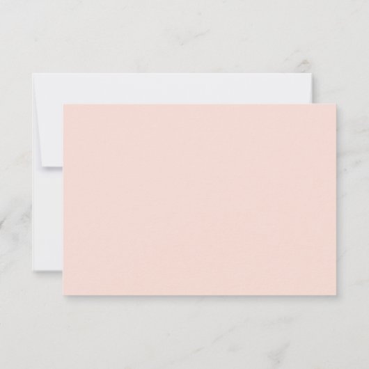 Roze en witte botanische foto sparen de datum aankondiging (Achterkant)