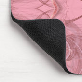 Roze en witte breuk Mousepad Muismat (Hoek)