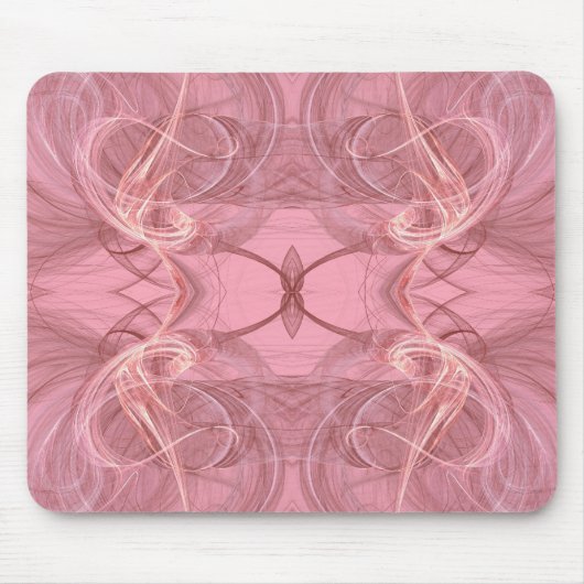 Roze en witte breuk Mousepad Muismat (Voorkant)