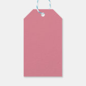 Roze en Witte Bruidsmeisjesfeest  Cadeaulabel (Achterkant)