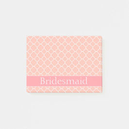 Roze en witte bruidsvlek post-it® notes