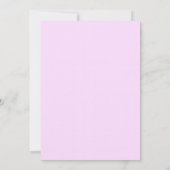 Roze en witte bruiloft kaart (Achterkant)