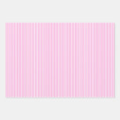 Roze en witte bubblegum strepen inpakpapier vel (Voorkant 3)
