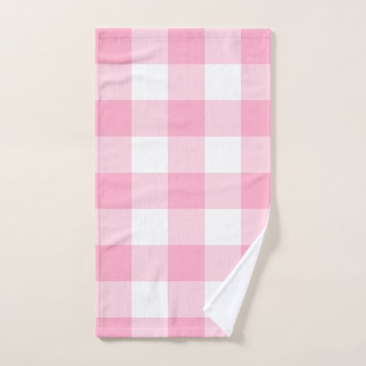Roze en witte BuffaloTest Bath Towel Set Bad Handdoek (Handdoek)