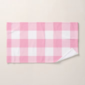 Roze en witte BuffaloTest Bath Towel Set Bad Handdoek (Handdoek)