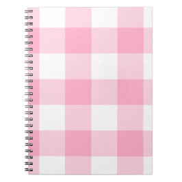 Roze en witte buffellaptop notitieboek