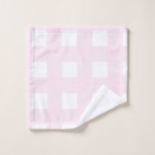 Roze en witte buffels bad handdoek (Wasdoekje)