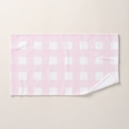 Roze en witte buffels bad handdoek (Handdoek)