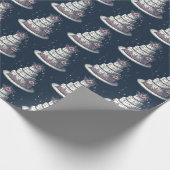 Roze en Witte Cake Cadeaupapier (Hoek)