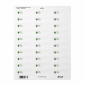 Roze en Witte Calla-lelies Etiket (Full Sheet)