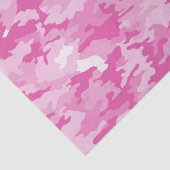 Roze en witte Camouflage Birthday Tissuepapier (Detail)