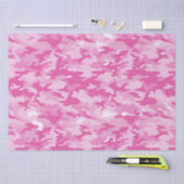 Roze en witte Camouflage Birthday Tissuepapier (Craft)