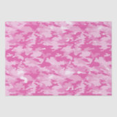 Roze en witte Camouflage Birthday Tissuepapier (Voorkant)