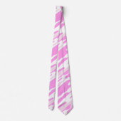 Roze en witte Camouflage Patroon Stropdas (Achterkant)