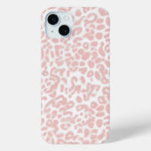 Roze en witte Cheetah print Case-Mate iPhone Case (Achterkant)