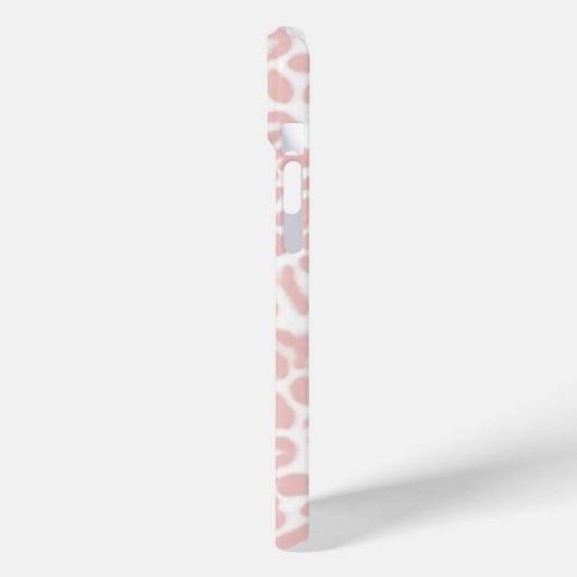 Roze en witte Cheetah print Case-Mate iPhone Case (Achterkant / Links)