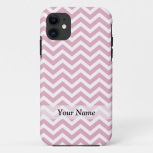 Roze en witte chevron Case-Mate iPhone case
