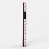 Roze en witte chevron Case-Mate iPhone case (Achterkant/rechts)