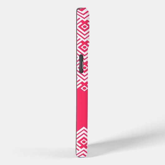 Roze en witte chevron damast case mate (Achterkant / Rechts)