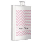 Roze en witte chevron heupfles (Rechts)