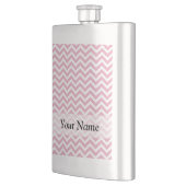 Roze en witte chevron heupfles (Links)