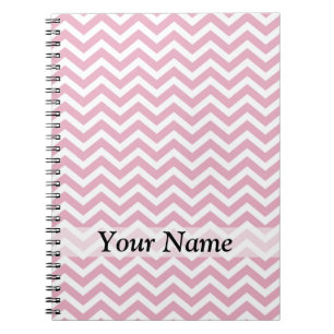 Roze en witte chevron notitieboek