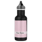 Roze en witte chevron waterfles (Rechts)