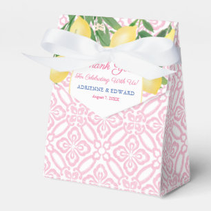  roze en witte citroenen meisje Baby shower Bedankdoosjes