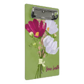Roze en Witte Cosmos Boeket mini klembord (Schuin)