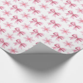 Roze en Witte Cute Cadeaupapierrol Cadeaupapier (Hoek)