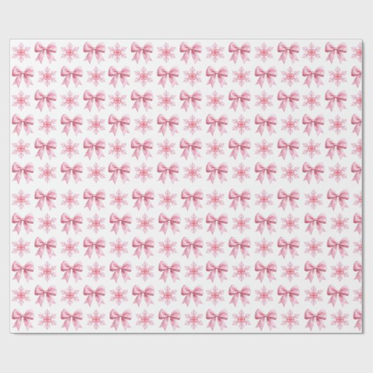 Roze en Witte Cute Cadeaupapierrol Cadeaupapier (Vlak)