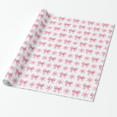 Roze en Witte Cute Cadeaupapierrol Cadeaupapier (Uitgerold)