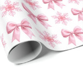 Roze en Witte Cute Cadeaupapierrol Cadeaupapier (Rol Hoek)