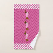 Roze en Witte Dachshund Handdoek (Handdoek)