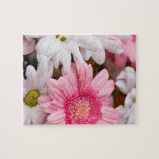 Roze en witte dagen legpuzzel (Horizontaal)