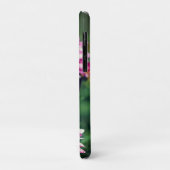 Roze en Witte Dahlia bloem Initialen Case-Mate iPhone Case (Achterkant/links)