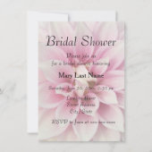 Roze en Witte Dahlia Floral Vrijgezellenfeest Kaart (Voorkant)